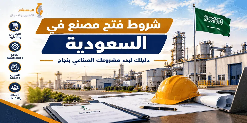 شروط فتح مصنع في السعودية